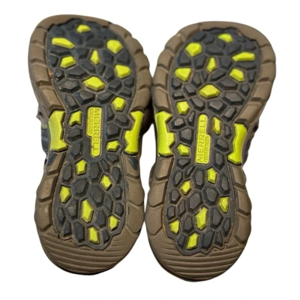 Merrell Hydro Hiker Kids Blue Size 11 Waterproof Shoe Sandals Outdoor Blue Green